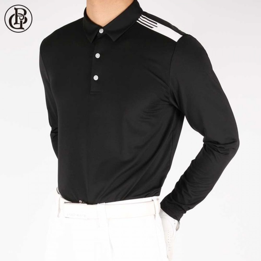 (スーパーマンアウトドア) Givalan B ゴルフポイントカラティメンズ機能性Tシャツ長袖Tシャツ伸縮性通気性軽量ゴルフウェア Karati Sports ビッグサイズ Zivalan