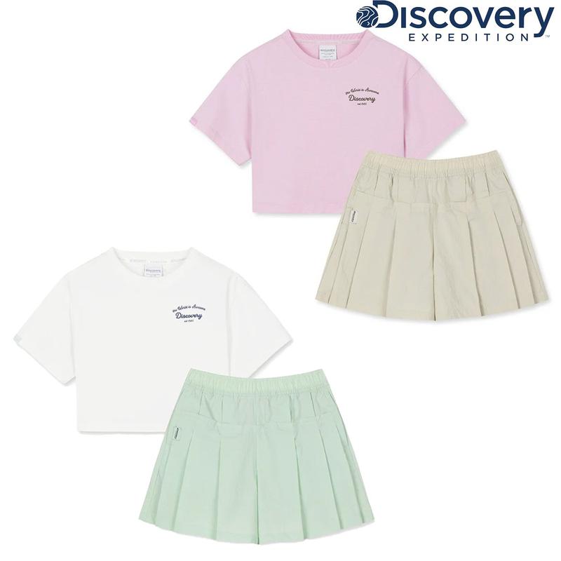 女の子半袖Tシャツ+ウーブンパンツSET DKAZ21063