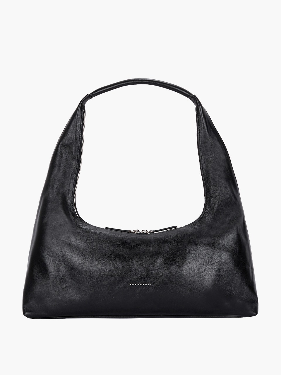 【MARGESHERWOOD】 HOBO LARGE : BLACK GLOSSY PLAIN