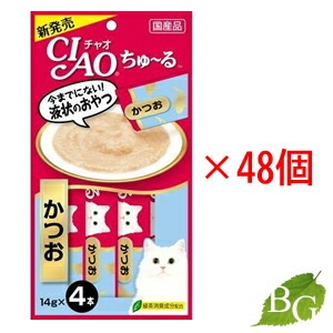 いなば CIAO チャオ ちゅる かつお 14g4本48個