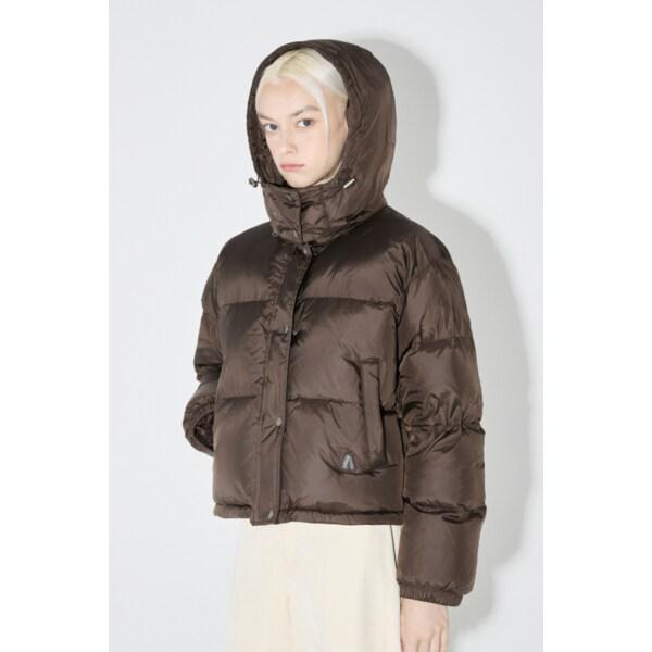 女性フード取り外し可能ショートダウンジャンパー(B244DW740P)