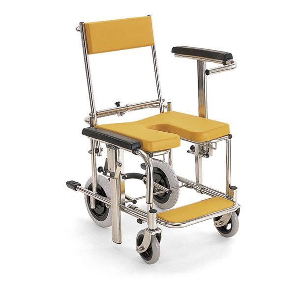 カワムラサイクル シャワーキャリー 入浴用車いす（KS3） イエロー KS3