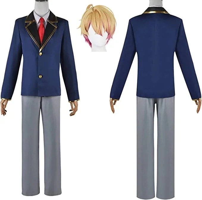 【全シリーズ発売中】 【値引き中】ハロウィン ステージ服 仮装 変身 コスチューム 制服 ユニフォーム 全セット 星野愛久愛海 【推し子】 ウィッグ付き コスプレ衣装 アクア