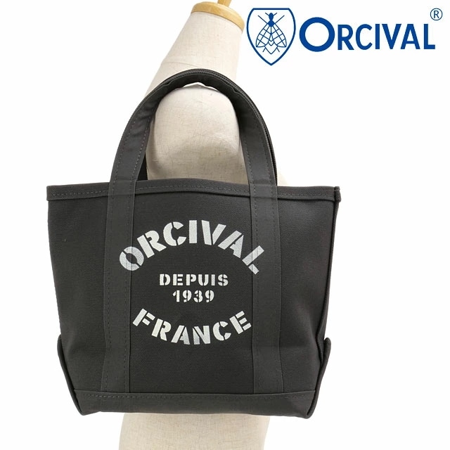 プリントトートバッグ スモール [OR-H0361-KWC] メンズ・レディース 鞄 キャンバストート 小サイズ 帆布 CHARCOAL/ECRU-PRINT 正規取扱店
