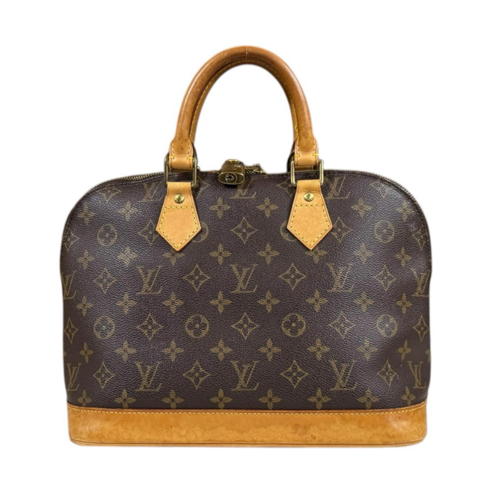 ルイヴィトン アルマ モノグラム ハンドバッグ モノグラムキャンバス M51130 ブラウン LOUIS VUITTON 中古