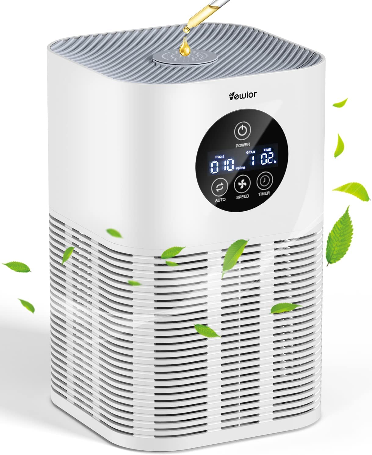 空気清浄機 くうき清浄機 自動空気質検知 25畳 アロマ対応 脱臭/除菌 3段階風量調節 タイマー機能 HEPAフィルター PM2.5対応 消臭 静音 軽量 省エネ PSE&METI認定済み 5,511円