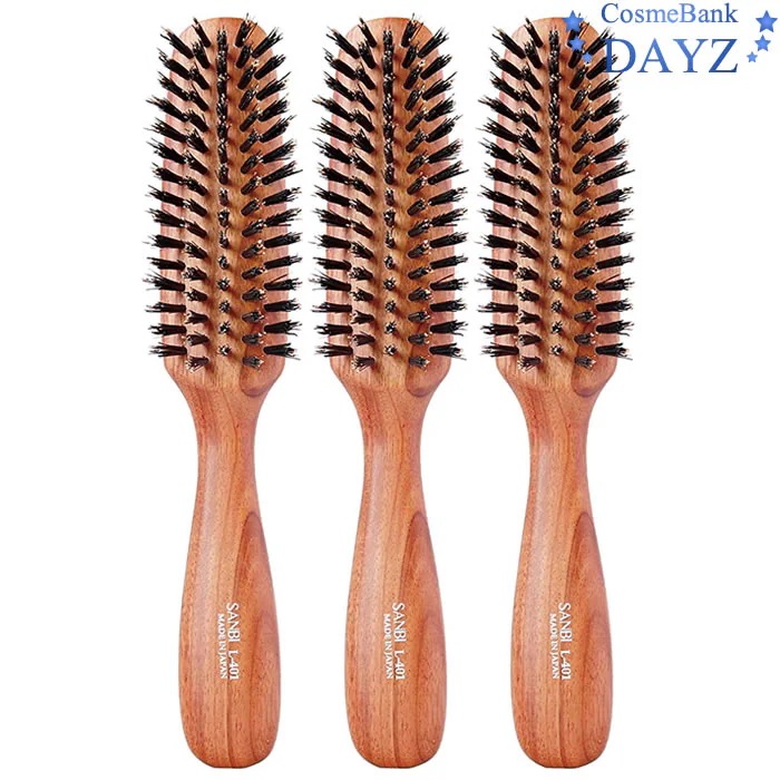 サンビー ブラシ L-401 3点セット天然毛 豚毛 猪毛ブラッシングブラシヘアブラシヘアーブラシ