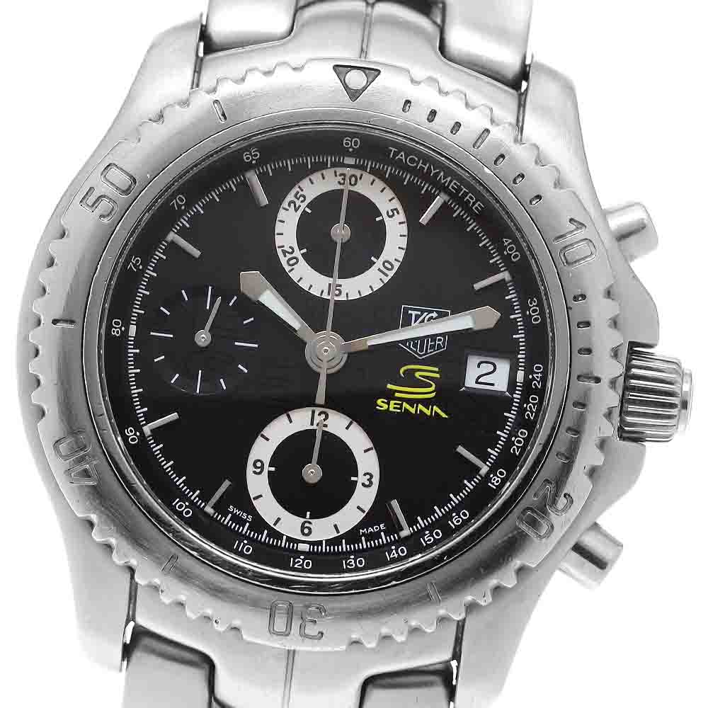 タグホイヤー TAG HEUER CT5114 リンク アイルトン・セナ クロノグラフ 自動巻き メンズ _957572【中古】