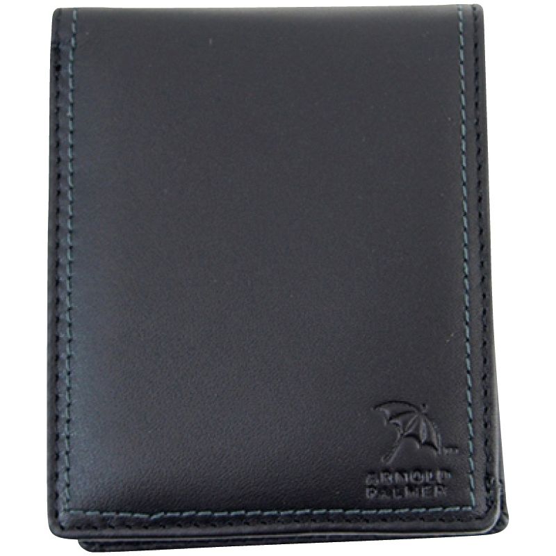 Wステッチシリーズ 二つ折り財布 ブラック 4AP3651 BK