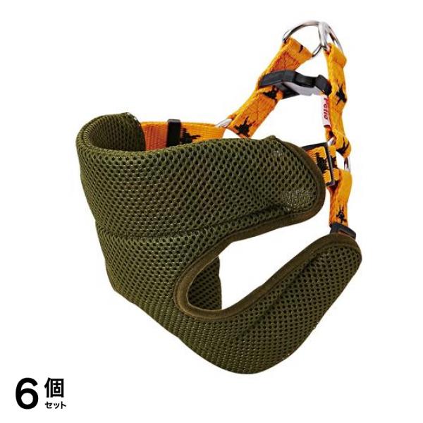 ペティオ メリカジ スターベストハーネス M 中型犬用胴輪 オレンジ 1個入 (W55471) 6個セット