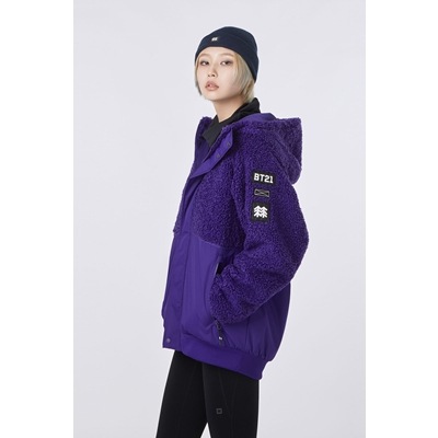 Qoo10] BT21 フリースジャケットfleece : BT21KOLON SPORTS 202