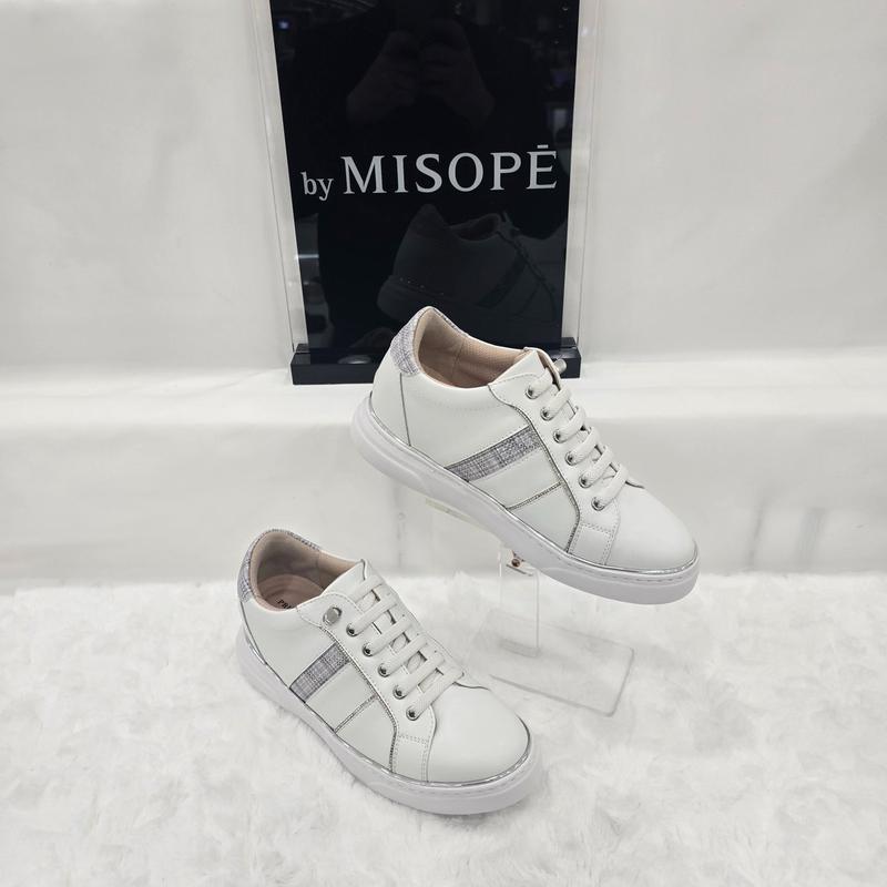 By 女性 斜めディテール 厚底スニーカー 112HT410TT003 WHITE 3 JJ