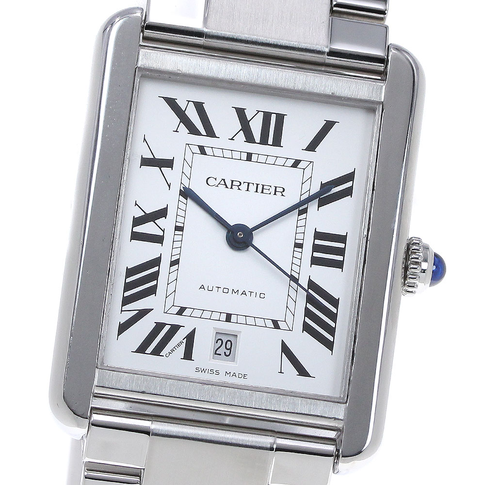 カルティエ CARTIER W5200028 タンクソロ XL デイト 自動巻き メンズ _820899【中古】