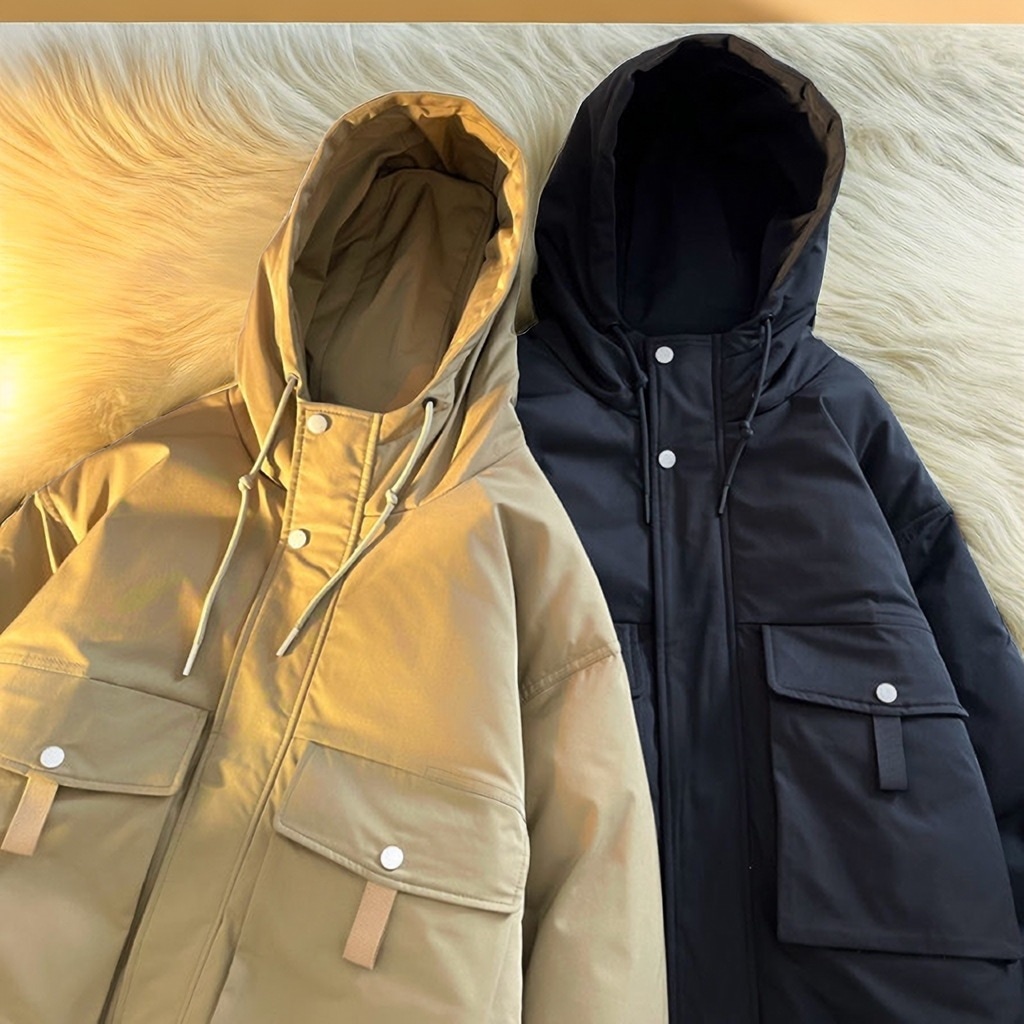 コットンジャケットレイジースタイル登山スタイルコットンジャケットワークウェアコットンコートメンズレトロルーズ厚手ジャケットコットンコート