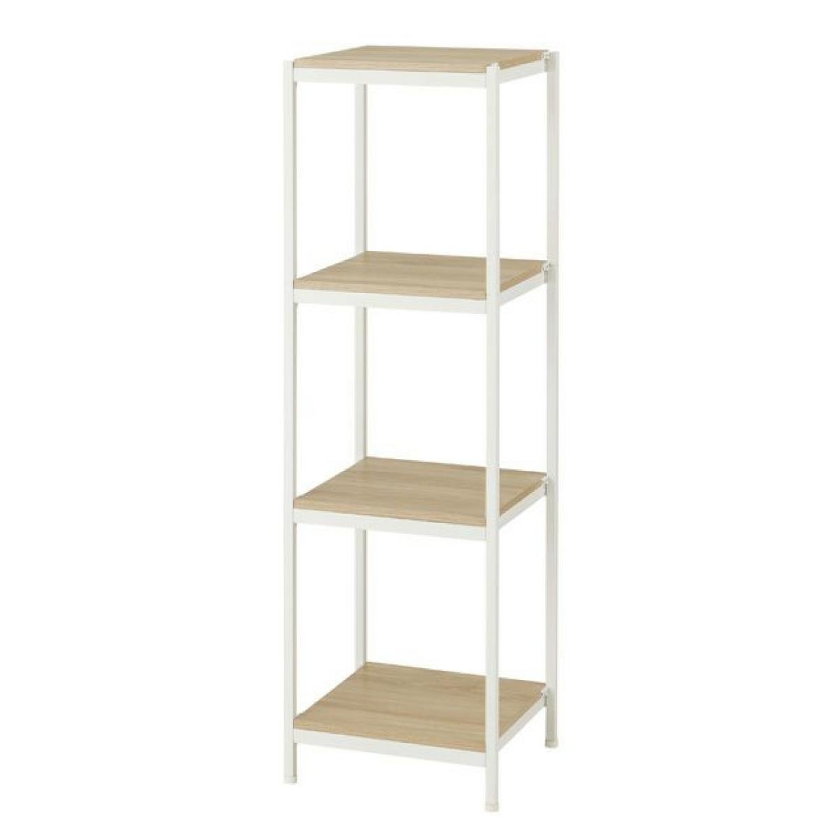 ウッドラック 幅40cm 4段 アンドコネクト オープンラック 幅40.5×奥行38.5×高さ132cm CN-40134WH ホワイト 白 Luminous ラック 新生活