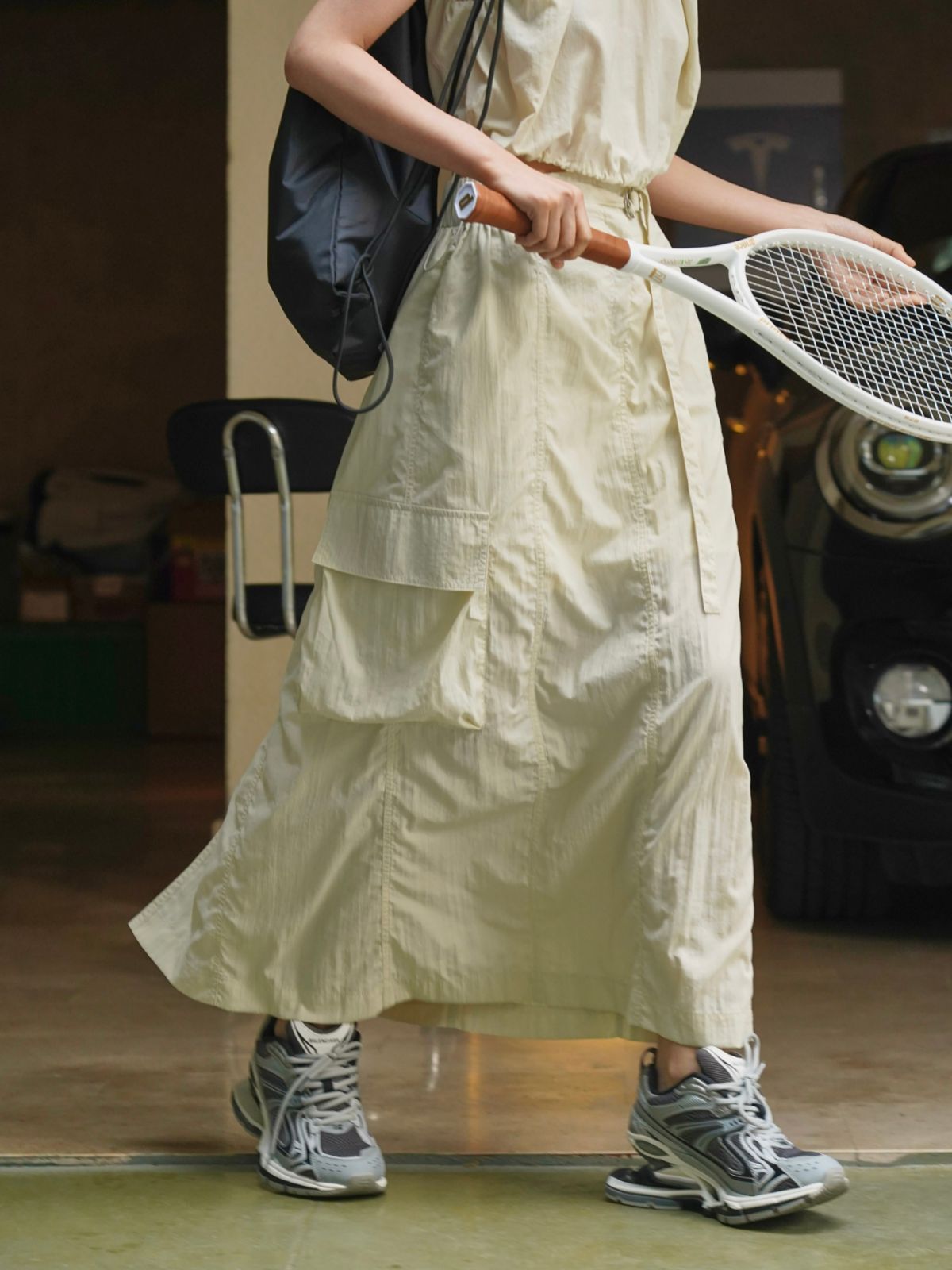 ルーヴル夏の新型韓国版レトロな街頭ファッションのストラップ