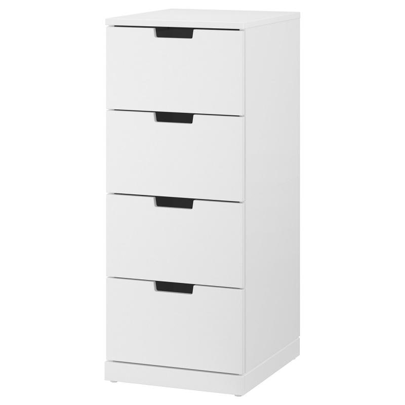 NORDLI ノールドリ チェスト（引き出し×4） - ホワイト 40x99cm
