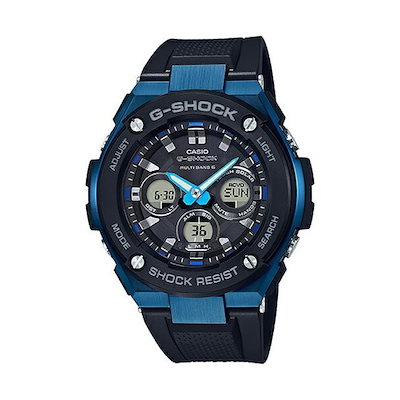 他サイト： カシオ 【国内正規品】G-SHOCK(ジーショック) G-STEEL Gショック　ソーラー電波時計　メンズタイプ GST-W300G-1A2JFの商品画像