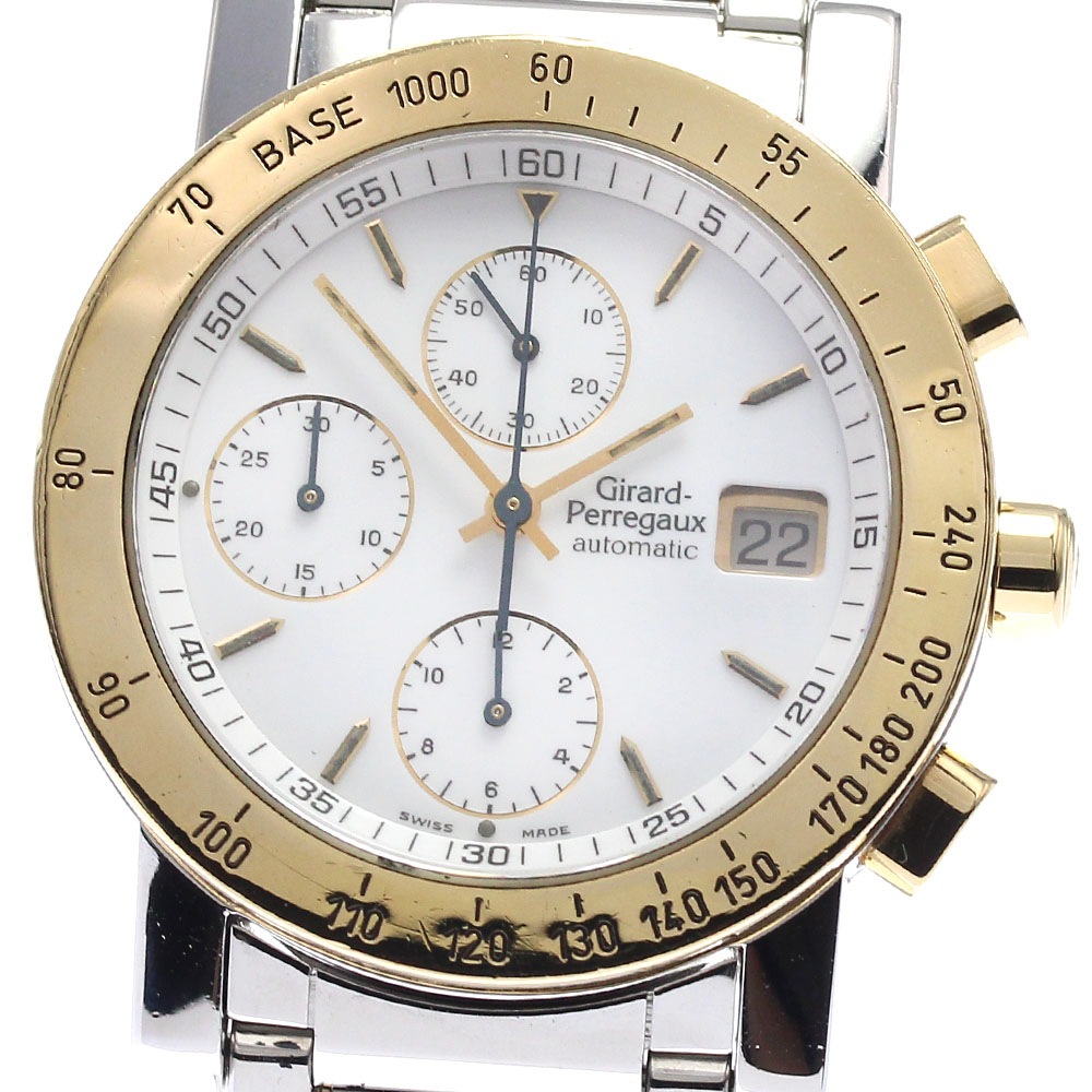 ジラールペルゴ GIRARD PERREGAUX 7000 GP7000 クロノグラフ デイト 自動巻き メンズ _812308【中古】