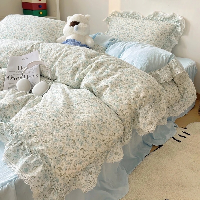 新しい 4つの条件セット 韓国系 ins風 レース金 4つの条件セット 学生 宿舎 やさしい 快適 3つのセット