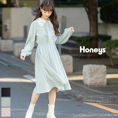 Qoo10] Honeys 【SOLD OUT】レース衿ワンピース