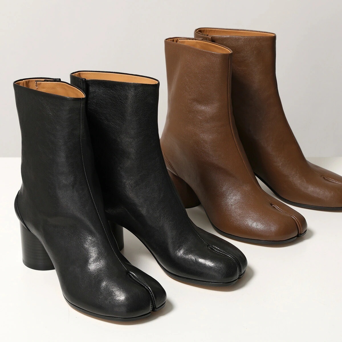MAISON MARGIELA メゾンマルジェラ タビブーツ Tabi S58WU0246 P3753 レディース ナッパレザー ショートブーツ 6cmヒール 足袋 靴 S58WU0246P3753T
