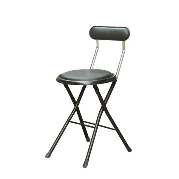 折りたたみ椅子 同色6脚セット ブラックブラック 幅33cm 日本製 スチールパイプ ニューニーダー