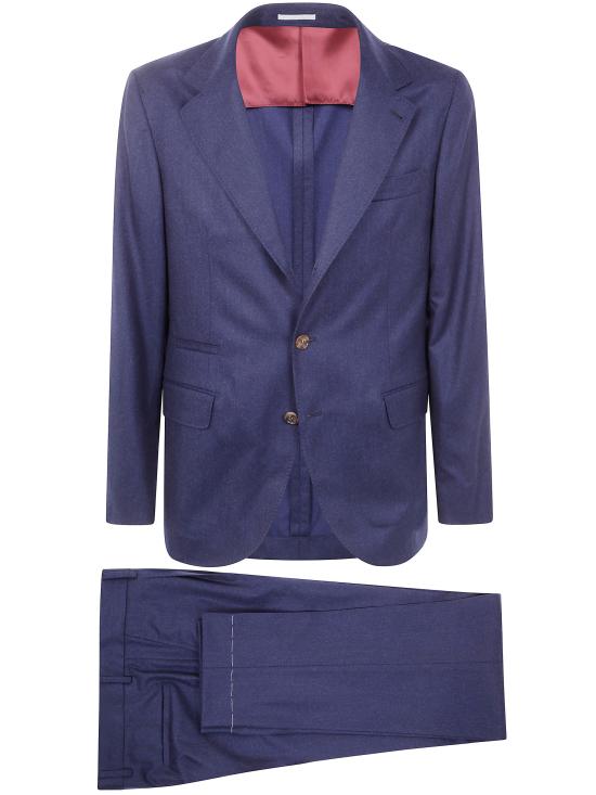 BRUNELLO CUCINELLI Men Suits Set ME226LDTH C396 BLUE MARINE