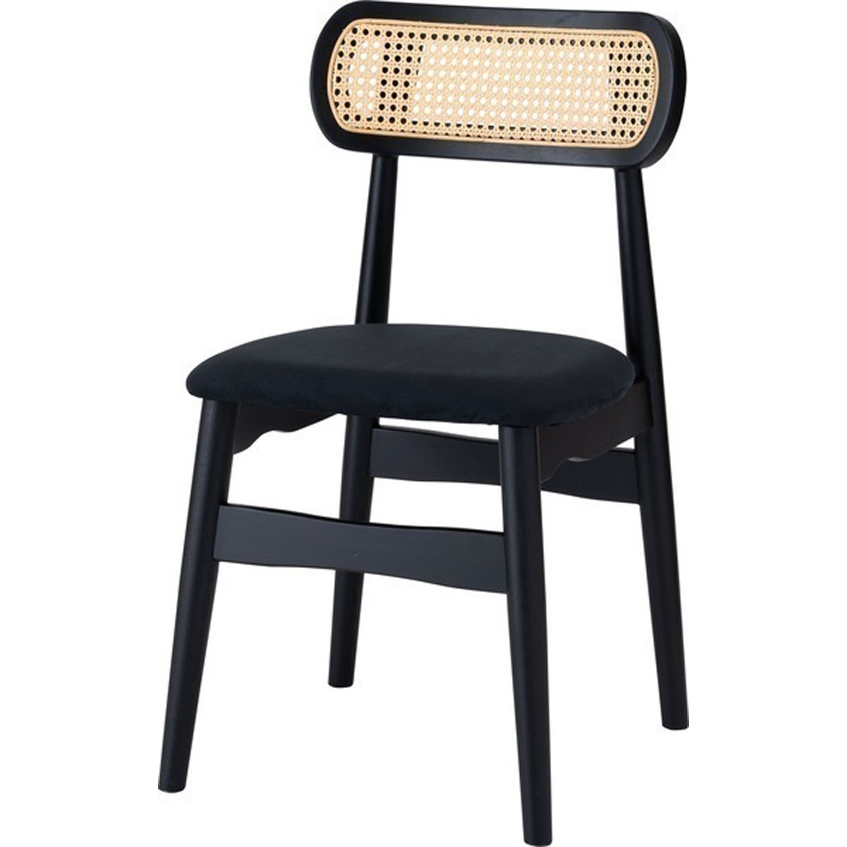 チェア 天然木 ラバーウッド ウレタン塗装 ポリエステル ポリプロピレン HOC-811