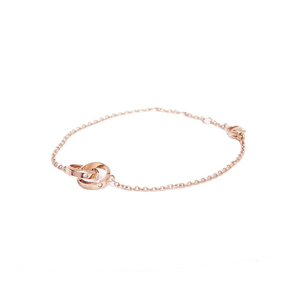 ブレスレット CLASSIC UNITY LUMINE DW00400355 Rose Gold
