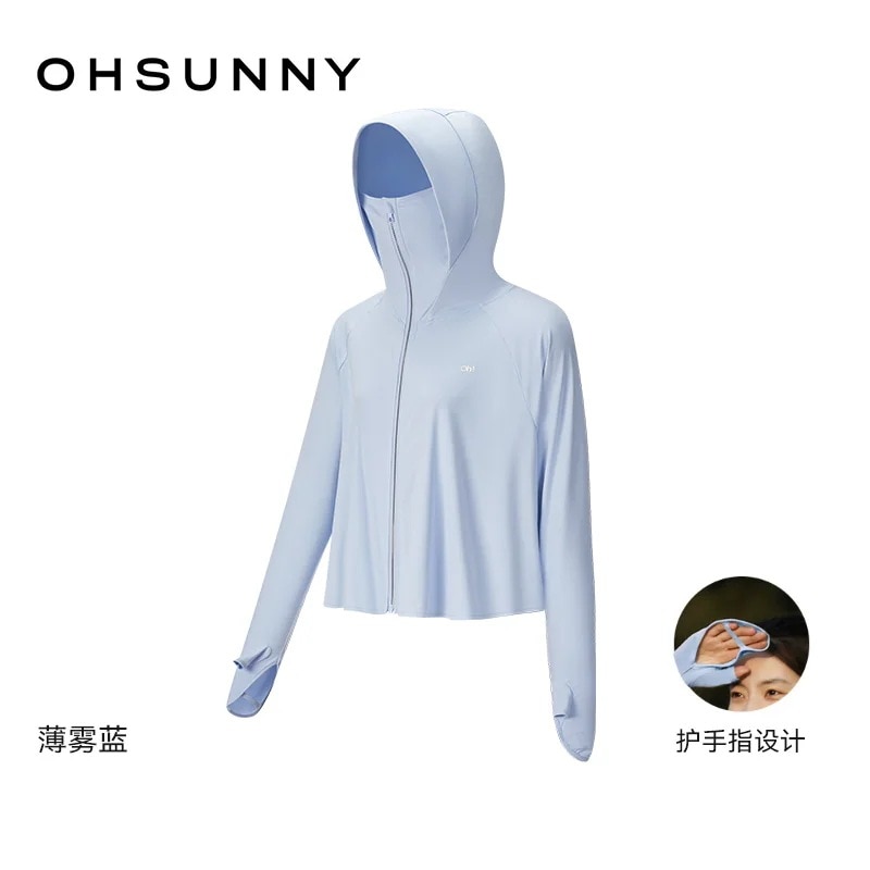 ohsunny日焼け止め女性のハンドバッグゆったりUVカット原糸通気連帽雲日焼け止め服