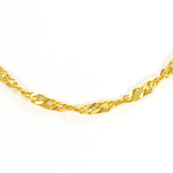 K24 24金 YG イエローゴールド ネックレス 約43cm ジュエリー 中古