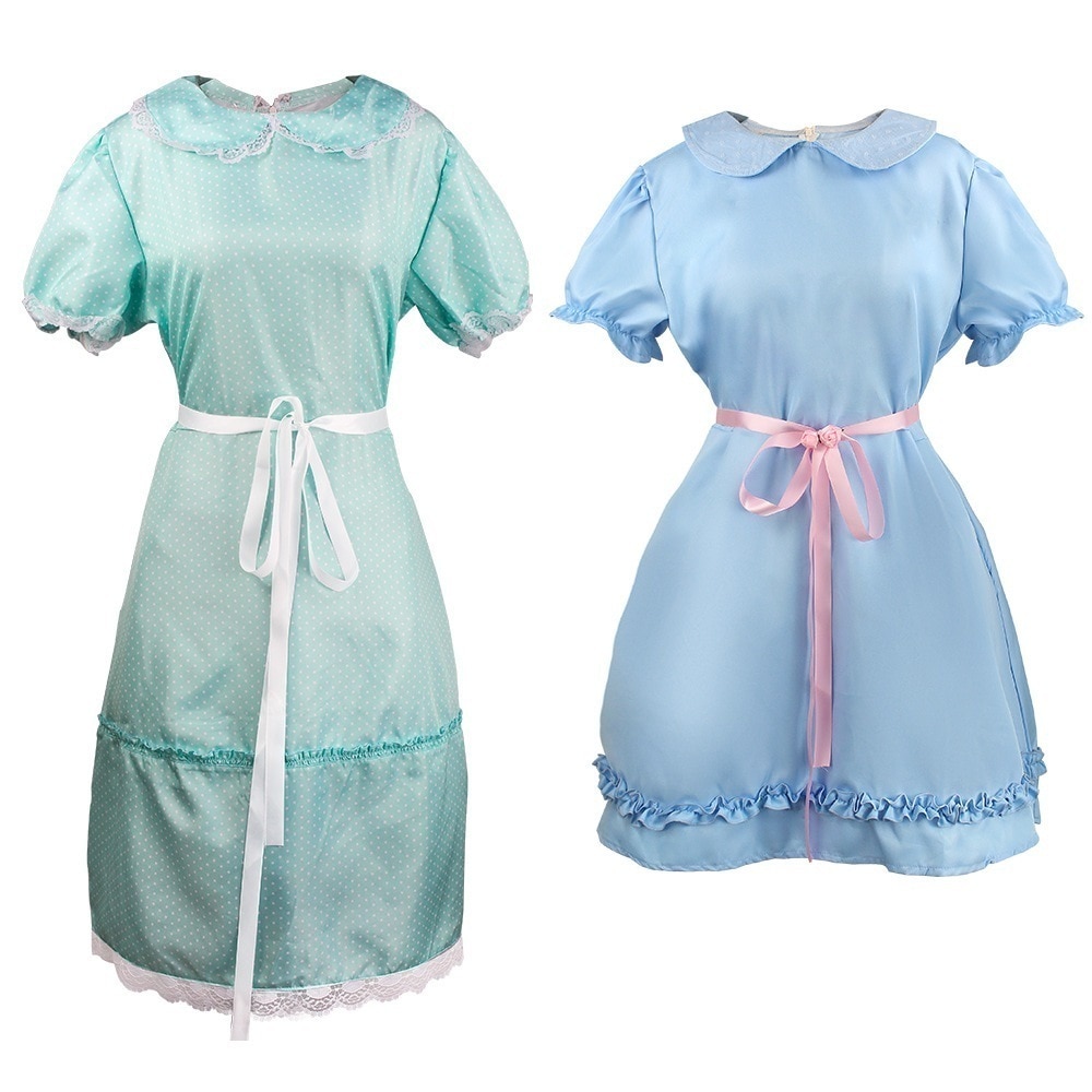 【SNS話題沸騰】閃霊cos服the Shining双子女子ワンピースコスプレハロウィン衣装