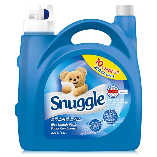 【スナグル】 SIZE UP! ブルースパークルプラス5.5L 柔軟剤大容量