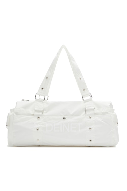 【DEINET】 LOGO DUFFLE BAG IN WHITE ショルダーバッグ 正規品