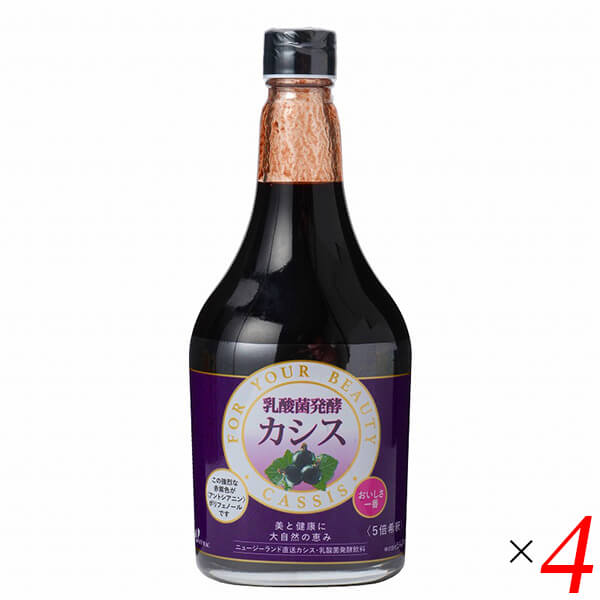 ジャフマック 乳酸菌発酵カシス 565ml 4本セット アントシアニン ポリフェノール ドリンク