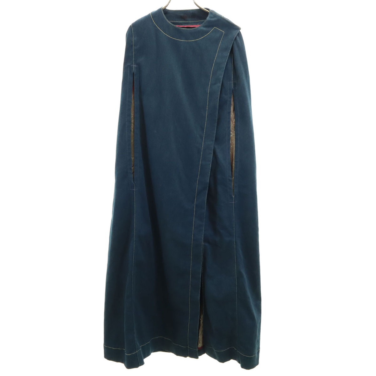 Levis RED リーバイスレッド 80s ヴィンテージ ロング デニム ポンチョ XS ブルー系 レディース 古着