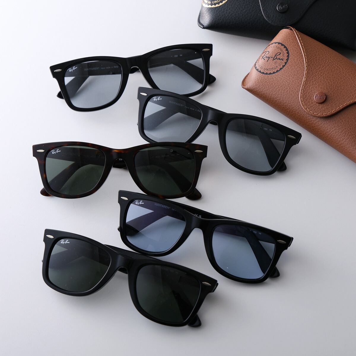 Ray-Ban レイバン サングラス ORIGINAL WAYFARER CLASSIC オリジナル ウェイファーラー クラシック RB2140F メンズ ウェリントン型 メタルロゴ カラー5色