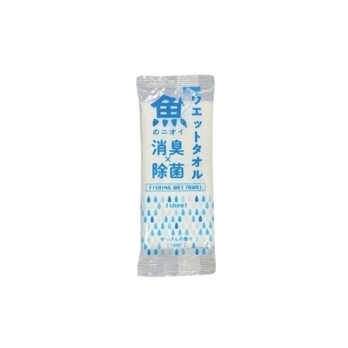 溝端紙工印刷　ウェットタオル　魚のニオイ　消臭×除菌ウェットタオル　100本×8袋（800本）【メーカー直送・代引き不可・時間指定不可・沖縄離島不可】