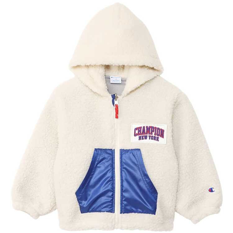 キッズ ボアフーデッドジャケット 140cm クリーム #CKY605-710