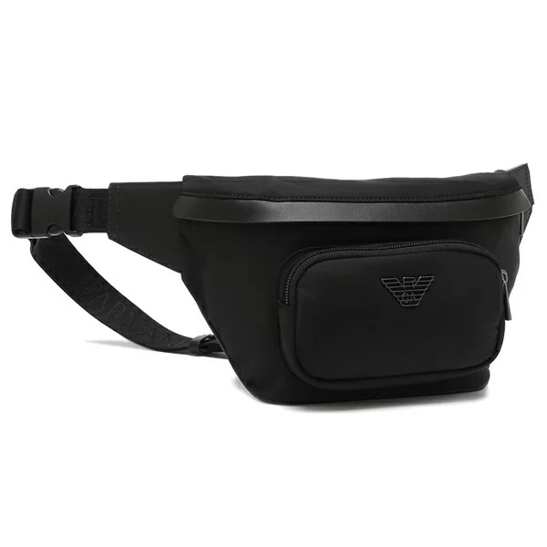 ボディバッグ ASV RECYCLED NYLON BELT BAG ブラック メンズ EMPORIO ARMANI Y4O238 Y217J 80001