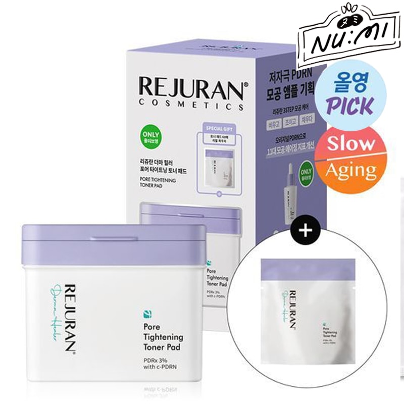 デルマ ヒーリング ポア タイトニング トナー パッド 60枚 ダブル キット(本品 60枚 + リフィル 60枚 プレゼント)