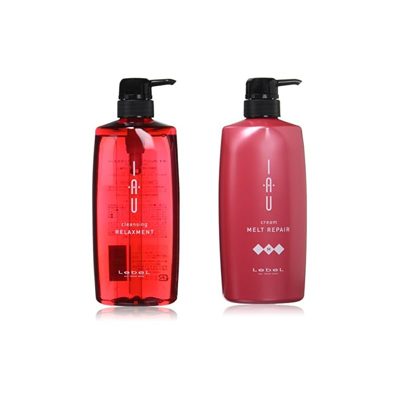 【3日以内発送】ルベル IAU イオ クレンジング リラックスメント(シャンプー)600ml&イオ クリーム メルトリペア トリートメント600ml