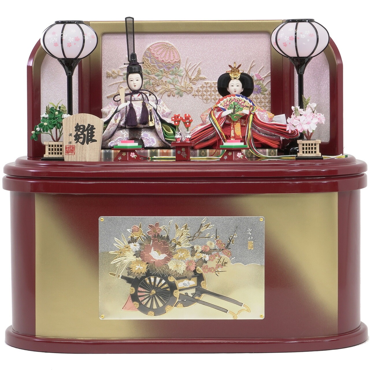 雛人形 ひな人形 お雛様 おひなさま コンパクト ミニ 初節句 かわいい ひなまつり 雛祭り 送料無料 親王 収納 二人 2人 伝統 2025年 新作 秀光 P85214