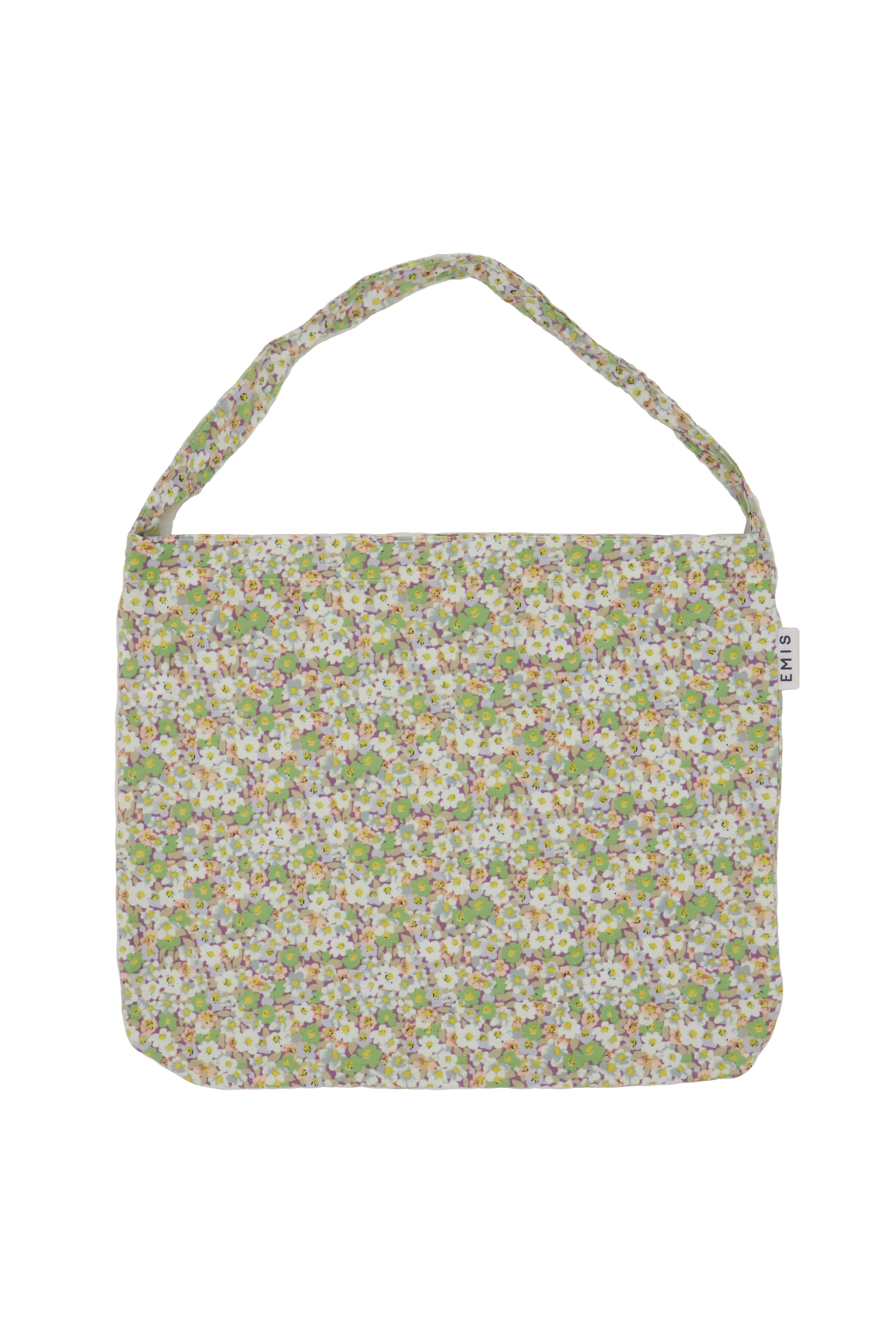【EMIS】 PASTEL FLOWER CORDUROY ECO BAG : 2COLOR