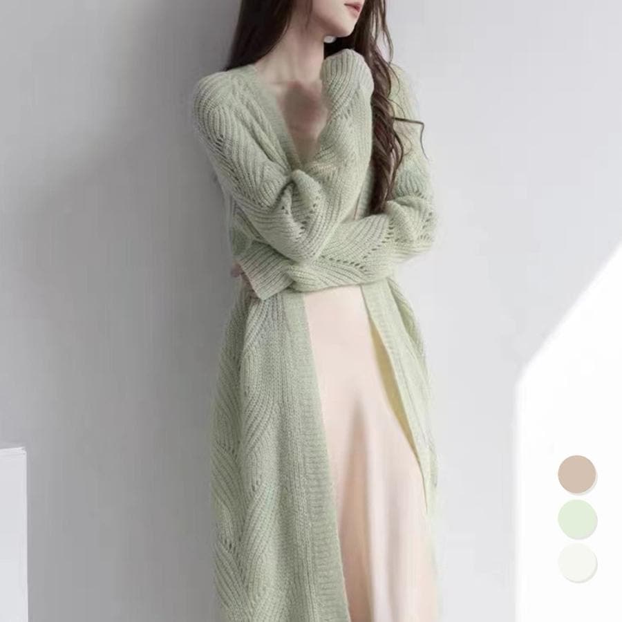 ニットカーディガン ロングレディース春秋 5,042円