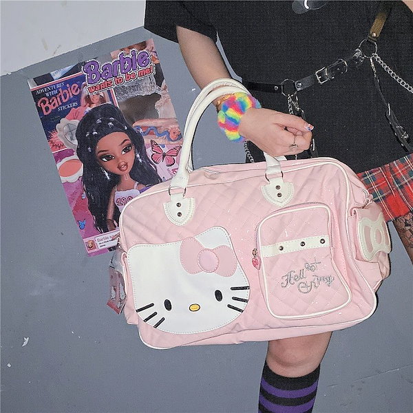 Y2K キティ ロンＴ Tシャツ ピチT 平成ギャルグランジ ストーン 当時物 トップス
