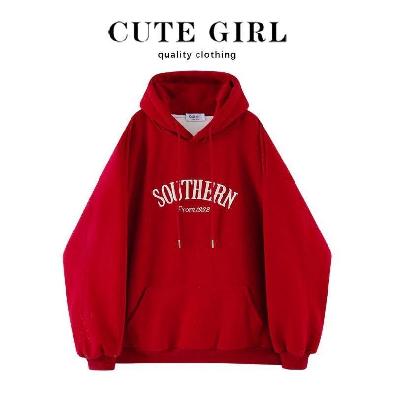 ジャケット トップス パーカー レディース カジュアル 快適 クリスマス レッド ベルベット フード付き スウェットシャツ 女性 冬 ホット 小さい
