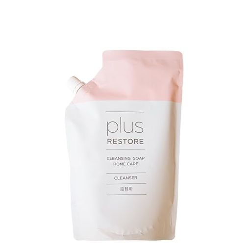 プラスリストア クレンジングソープ泡 ホームケア (詰替用 500ML)【ダブル洗顔不要】 ミニソープ付