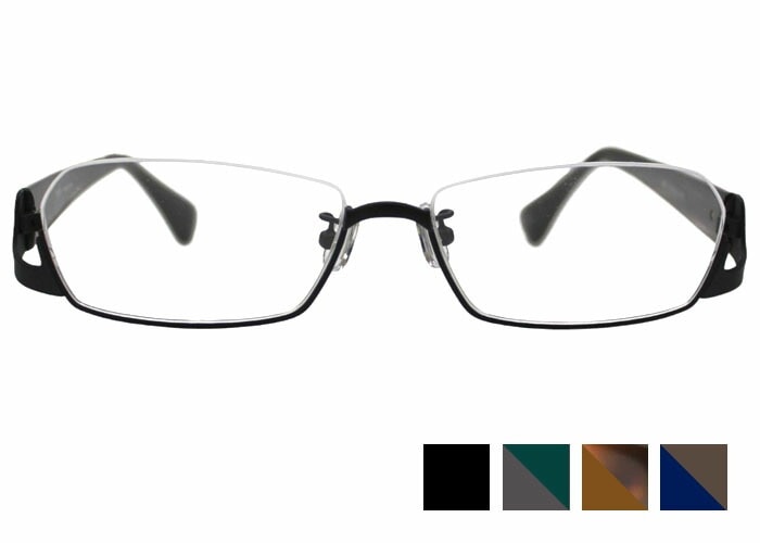 アイイエス E YES 2483 ey アンダーリム 伊達 度付き 老眼鏡 遠近両用 メガネ めがね 眼鏡 55サイズ